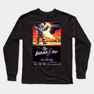 Classic Science Fiction Movie Poster - The Invisible Boy Long Sleeve T-Shirt